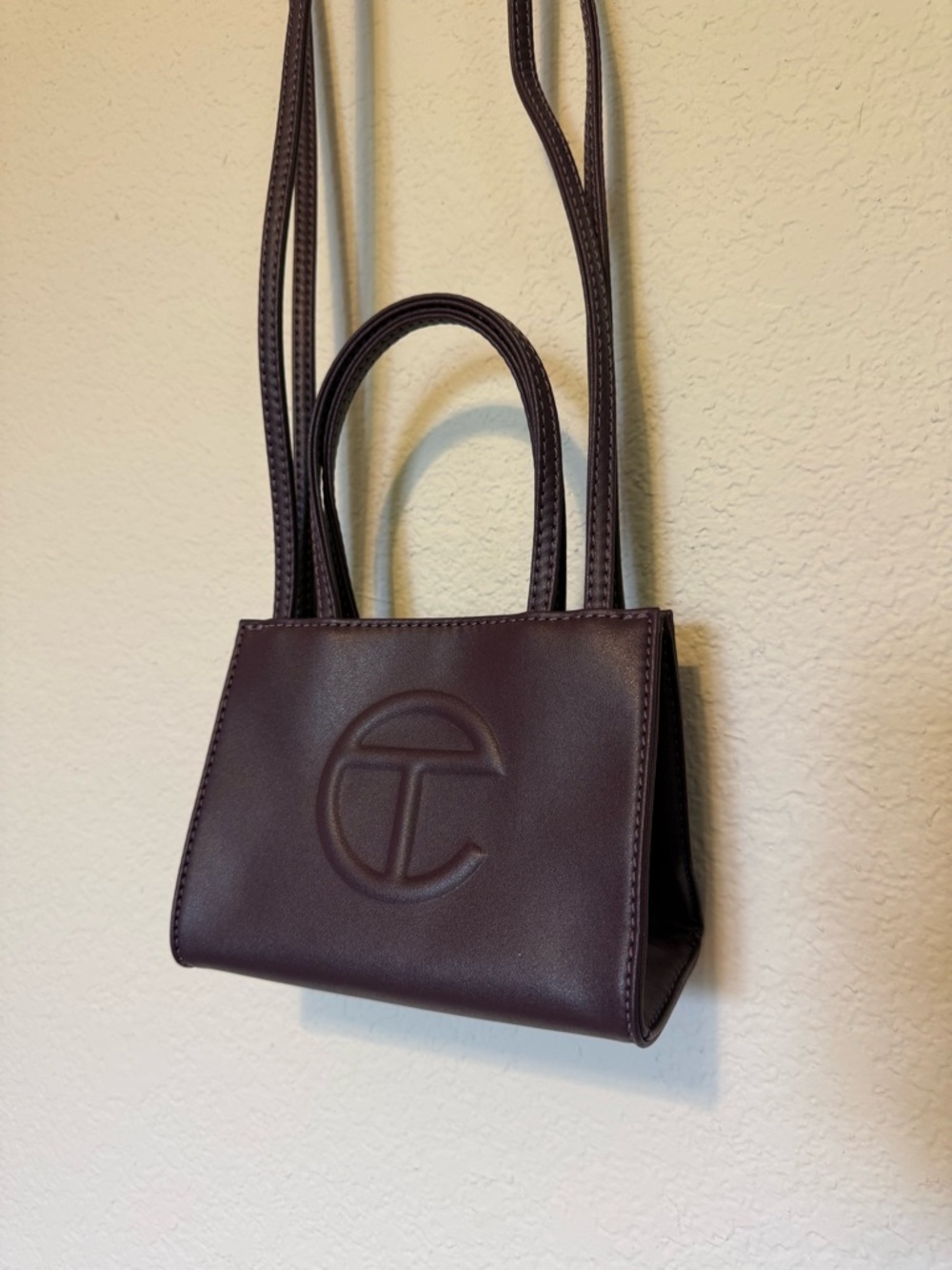 Telfar | Eggplant small Crossbody mini Tote - Picture 2 of 7